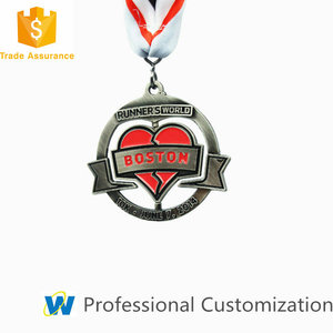 Medallones ganadores de la carrera afortunada de cobre grabado de <span class=keywords><strong>metal</strong></span> salvaje personalizado de 5k - Product Image 3