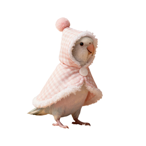 เสื้อผ้าสำหรับนกแก้ว ชุดป้องกันสำหรับนกค็อกคาเทลและนกพีโอนี เสื้อผ้าสำหรับนกสัตว์เลี้ยง เสื้อคลุมอุ่นลายตารางหมากรุกสีน้ำเงินลายนกแก้ว - Product Image 2