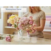 Vase à fleurs en acrylique transparent, centre de table décoratif, vitrine pour la décoration de la maison, mariage, fête