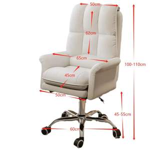 आधुनिक डिजाइन के साथ घर के लिए एर्गोनोमिक कार्यालय कुर्सी आरामदायक बॉस कुर्सी - Product Image 4