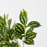 Meilleures ventes : Lot de 5 tiges de feuilles artificielles vives de 32 cm pour accessoires muraux