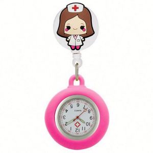 Clip Retráctil Moderno y Portátil de Plástico con Diseño de Estetoscopio, Reloj de Bolsillo para Enfermeras y Doctores, con Clip para Colgar en el Cinturón - Product Image 4