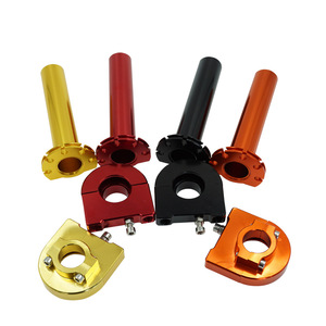 ด้ามจับแฮนด์มอเตอร์ไซค์อลูมิเนียมอัลลอยด์ CNC ขนาด 22 มม. ยาว 126 มม. สำหรับการปรับแต่ง อัพเกรด ทนทาน สีดำ - Product Image 4