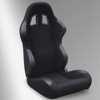 JIABEIR 1001 Serie Verstellbare Ananas-Stoff-PVC-Leder Autositze Sport-Autoteile Rennsitz