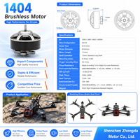 Moteur de drone FPV 1404 pour accessoires de mini-drone pour caméra HD 4K Quadcopter