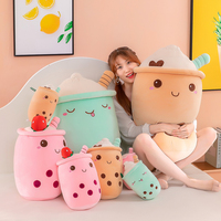 Vente chaude Boba lait tasse à thé jouets en peluche jouets en peluche pour enfants cadeau d'anniversaire pour les enfants