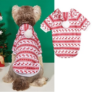 En Stock, Venta Caliente, Sudadera con Capucha para Perros Pequeños, Otoño Invierno, Poliéster, Estampado Floral, Ligera, para Navidad - Product Image 2
