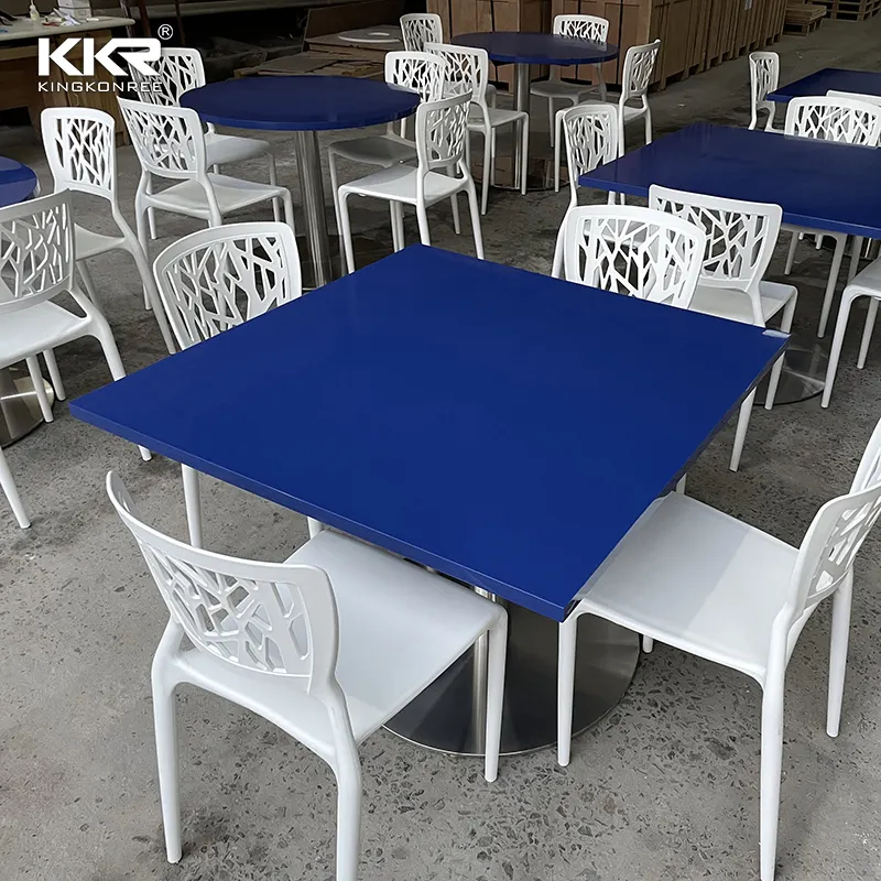 カスタマイズ可能な卸売ヴィンテージカフェショップレストラン家具セットレトロ工業スタイルテーブルと椅子販売