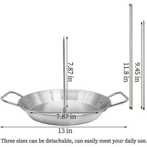 Barbecue a Carbone Stile Americano Chenyi in Acciaio Inox 304 con Spiedini Verticali, Nuovo Design con 3 Griglie Staccabili, Facile da Pulire - Product Image 6
