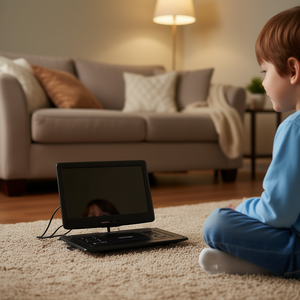Reproductor de DVD Portátil Vevor con Pantalla Giratoria HD de 15.6 Pulgadas, Batería Integrada, Compatible con CD y VCD, Control por Botones, Enchufe Estadounidense - Product Image 2