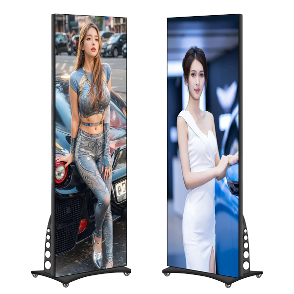Narrow Bezel IP65 Indoor LED Poster Display Floor Standing Digital Signage Advertising Screen with Animation for Retail Store