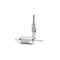 Connecteur RCA en cuivre plaqué rhodium pour adaptateur de câble de haut-parleur