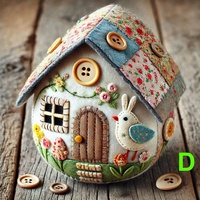 Kit DIY Maisonnette en Feutre Patchwork pour Bébés 0-3 Mois, Fabriqué en Chine, Modèle HY0304