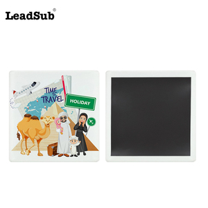 도매 50*50mm 정사각형 모양 맞춤형 냉장고 기념품 자석 유리 재질 승화 블랭크 냉장고 마그네틱 - Product Image 1