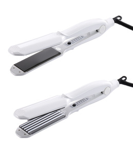 Plancha de pelo eléctrica para permanente, alisador de pelo liso, rizador de pelo, en húmedo y seco, doble uso, dos en uno - Product Image 4
