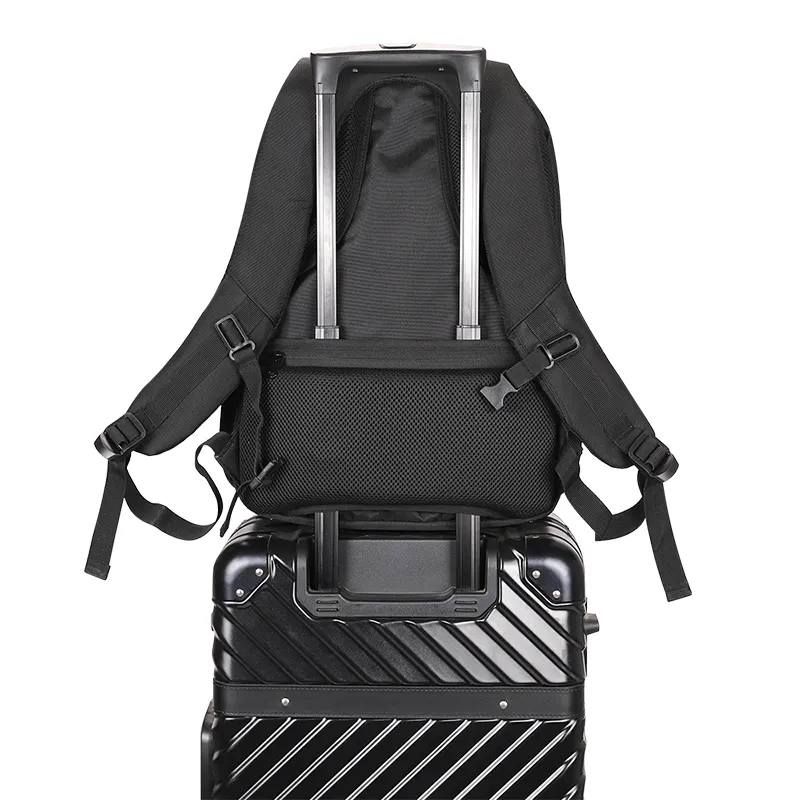 Omaska mochila masculina portátil, de negócios, viagem, uso ao ar livre, resistente à água, para computador, com carregador usb