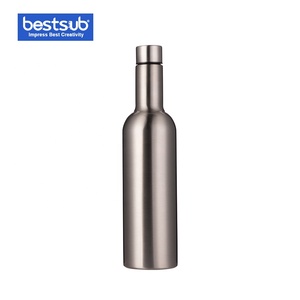 De 750ml de plata de acero inoxidable de doble pared vaso termo <span class=keywords><strong>vino</strong></span> 25oz botella de agua BW26S-750 - Product Image 2