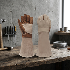 Women's Thorn-Proof Heat-Resistant Waterproof Anti-Slip Knitted Leather <b>Gloves</b> Puncture Resistant Gardening Protective Gear Hand - Product Image 4