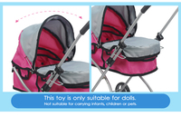 Juguetes Fei Li, Carrito de Muñecas Más Vendido, TOP 10, Modelo de Cochecito para Niñas, Compatible con Muñecas de 10-15 Pulgadas, Cochecito de Juguete