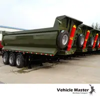 Voertuig Master Merk 3 As 4 As 35/40 Cbm Kipper Trailer 60 Ton Dump Oplegger 2 As U Vorm achter Dump Truck Tiailer