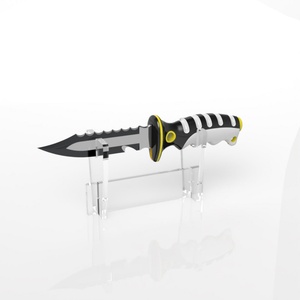 Expositor de Cuchillos de Acrílico Transparente Pequeño y Moderno de Lujo Personalizado, Material PMMA, Grosor Personalizable, Impresión Serigráfica para el Hogar - Product Image 1