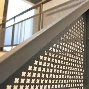 round Stainless Steel Mesh Handrail for Indoor Stairs and Balcony Metal Porch Railings / Handrails