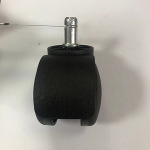 Roue de chaise de bureau en polyuréthane avec tige filetée, design industriel silencieux - Product Image 3