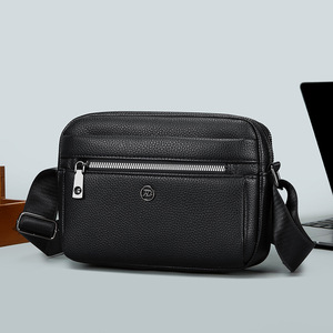 Nouveau sac bandoulière unisexe personnalisé en cuir PU, sac à bandoulière en cuir personnalisé, petit sac messager pour homme - Product Image 4