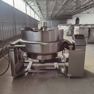 Marmite <span class=keywords><strong>de</strong></span> cuisson industrielle inclinable en acier inoxydable à agitation planétaire, chauffée au gaz, avec mélangeur, pour confitures et sauces - Product Image 5