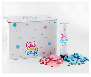 Formato personalizzato rosa e blu <span class=keywords><strong>Gender</strong></span> rivelare coriandoli cannone Baby nation Party Popper - Product Image 5