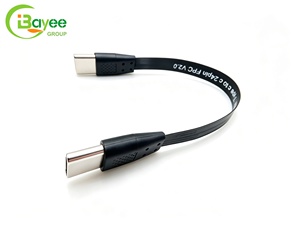 Câble plat ultra-fin, prend en charge le câble USB 3.2 à fonction complète, type C mâle vers mâle, FPC, câble de charge rapide et de transfert de données pour téléphones mobiles - Product Image 2