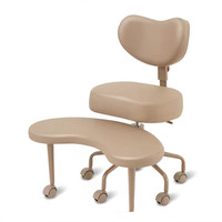 Chaise de bureau ergonomique Cloud Cross, chaise de méditation avec roulettes, siège réglable en hauteur pour TDAH, chaise large pour s'agenouiller