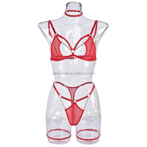 <b>Sexy</b> Erotic Embroidery Lace Women's Underwear <b>Set</b> New Fashionable Hollow Out Bra Brief <b>Set</b> - Product Image 5