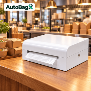Distributeur de sacs automatique vertical de comptoir AutoBagX C1 personnalisé, moderne et verrouillable pour caisse de supermarché, avec option TPV - Product Image 6