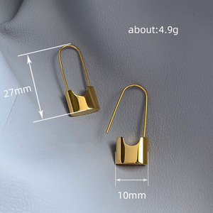Orecchini con Chiusura a Perno per Donne, Accessori per Orecchie Semplici e alla Moda per Uso Quotidiano - Product Image 3