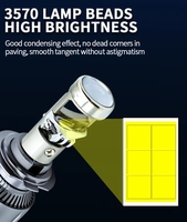 Vente directe d'usine de phares LED A80 80W, double cuivre, 80W, 6500K, 10000LM, lumière blanche, phare de voiture H1H39006 universel