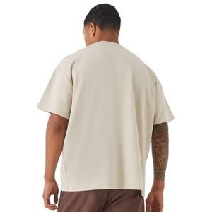 T-shirt à manches courtes en coton tricoté respirant, col rond, taille plus, pour homme, YWGH Workwear - Product Image 2