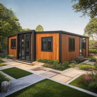 Maison modulaire prête à l'emploi en Europe de 20/30/40 pieds, maison miniature de luxe, maison préfabriquée extensible, maison conteneur mobile
