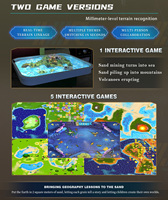 Parc à thème interactif Table de sable magique Ar Bac à sable interactif Table de sable interactive pour enfants Bac à sable Vr Ar