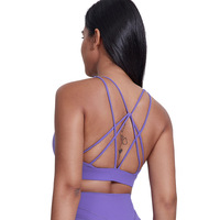 Soutien-gorge de sport à dos croisé pour femmes à soutien élevé Nouveau design respirant élégant pour le yoga haut pour les entraînements à impact disponibles grandes tailles