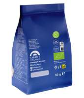 Sachets à fond plat à 8 soudures latérales, personnalisés, pour café filtre, biodégradables, en PET+VMPET+PE, avec valve et fermeture éclair supérieure, pour aliments pour bébés et sushis