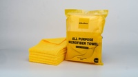 Lot de 5 chiffons microfibres double face pour décapage de vernis et polissage sans rayures pour le detailing automobile