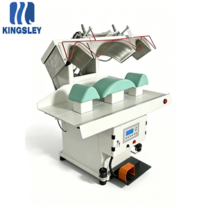 Machine de nettoyage et de pressage automatique pour cols et poignets de vêtements, avec contrôle intelligent par PLC, pour la finition des chemises - Product Image 4