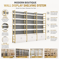 Étagère de supermarché en acier réglable à un seul côté, arrière ouvert, armoire de rangement, dimensions personnalisables, moderne et commerciale