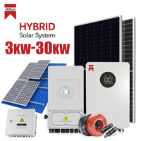 Petit kit solaire hybride pour autoconsommation, alimentation électrique pour villa, maison, 3kW 4kW 5kW 6kW 8kW 10kW, système hybride HS-3~10KW