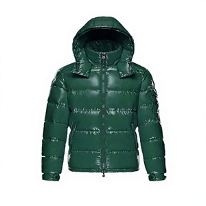 OEM Bubble Jacket Custom Crop Loose Puffer Men's Down Jackets <b>Winter</b> High Quality Detachable Hat <b>Thick</b> Puffer <b>Coat</b> for Women - Product Image 3