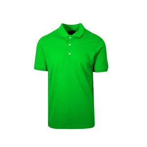 Polo de manga corta de color verde con cuello y logotipo personalizado de secado rápido, polos deportivos de golf transpirables al por mayor para hombres de Bangladesh - Product Image 2