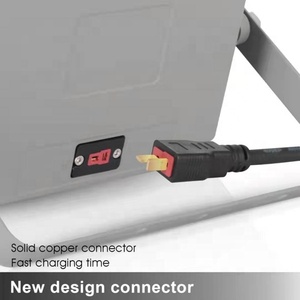 Projecteur LED solaire 100W~400W IP65 à montage mural ou sur poteau avec batterie au lithium 6000K lumière du jour pour jardin, corps en ABS, certifié ROHS - Product Image 6