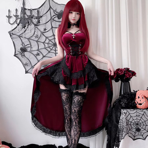 Costume Erotico a Tema Oscuro Europeo e Americano, Abito da <span class=keywords><strong>Donna</strong></span> con Dettaglio a Coda e Outfit Sexy - Product Image 4