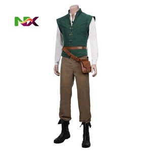 Costumes de performance pour TV et cinéma, <span class=keywords><strong>Halloween</strong></span> 2025, Rapunzel, Prince Enchanté, Lettuce, Flynn Ryder, costumes de cosplay pour hommes adultes - Product Image 1